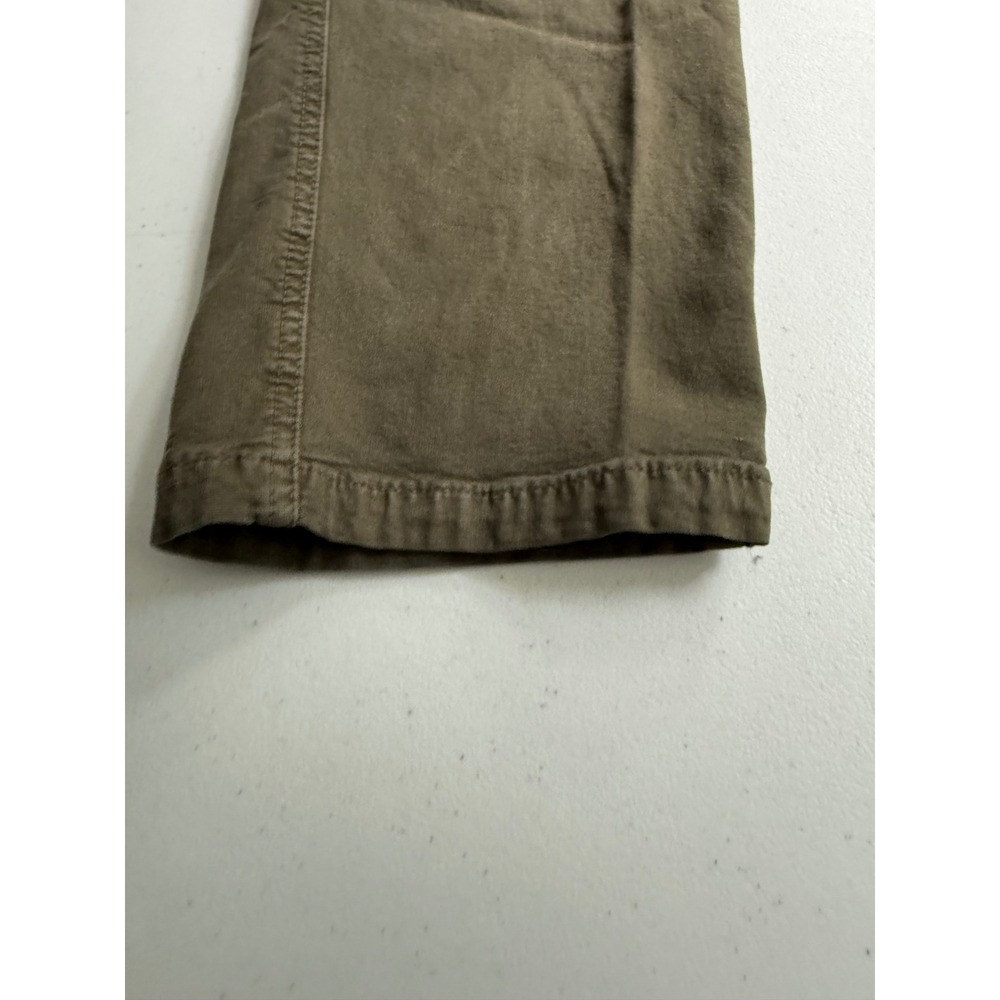American Eagle Olive Green Utility Pants Mid-Rise Straight Leg Size 4 X-Long - Picture 3 of 12